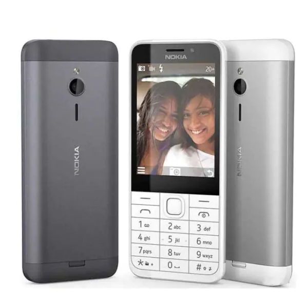 Téléphone Nokia 230 - 16Mo RAM - 1200 mAh - 2.8 - 2MP2MP - Radio - 2 Sim - Gris - 12 Mois