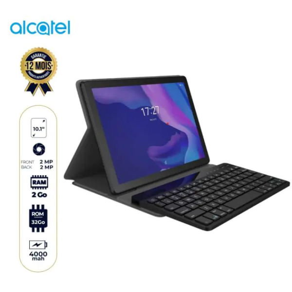 Tablette Alcatel 1T10 (8092) - 10.1" - 32 Go/2Go - WIFI - 2MP/2MP - 4000mAh - Garantie 12 Mois - Avec Clavier